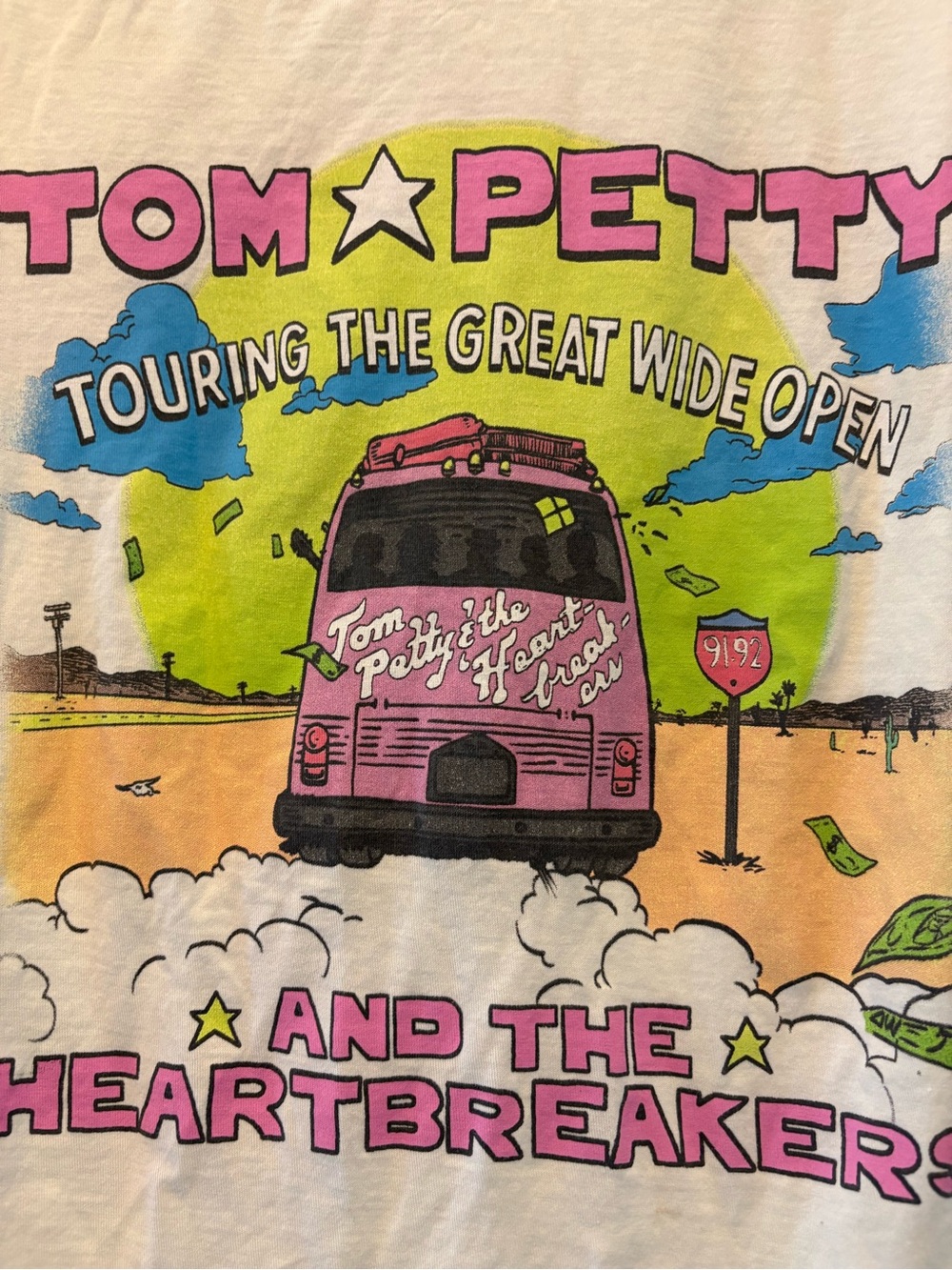 Recycled Karma White Tom Petty & The Heartbreakers Graphic Tee - Picture 2 of 5